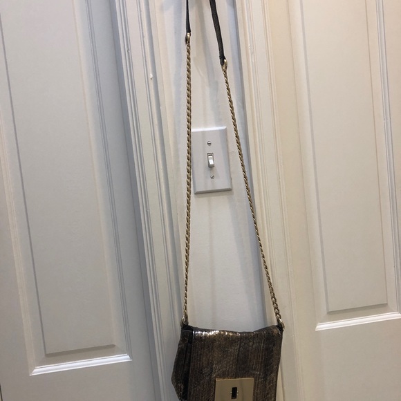 Cole Haan Cross Body Bag, Snakeskin with chain shoulder strap! - Picture 12 of 16